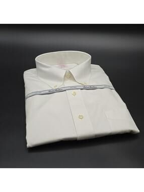 Men's Brooks Brothers New Traditional Fit White Button-Down Shirt 17-34